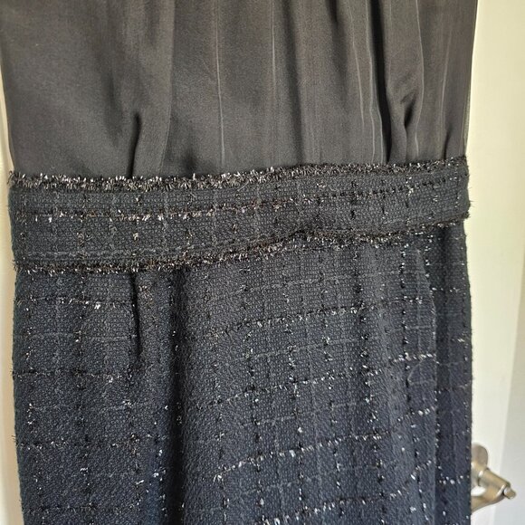 CH by Carolina Herrera Black and Silver Tweed Dres - Picture 8 of 12